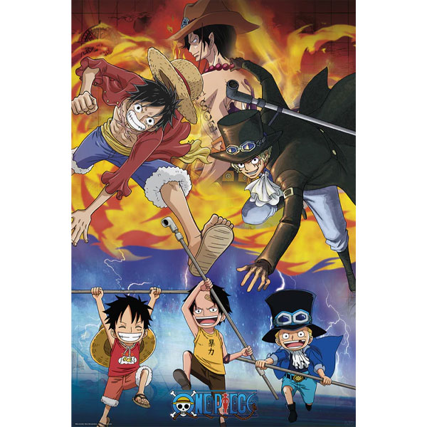 GB eye One Piece Ace Sabo Luffy Poster 91,5 x 61 cm