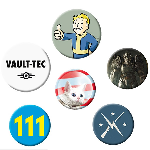 Abysse Corp Fallout Mix Odznaky 6-Pack