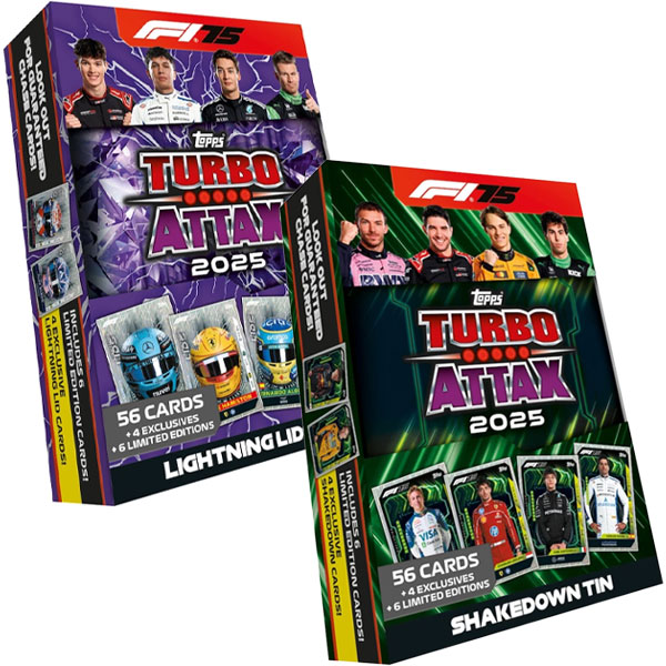 Formula 1 karty Topps Turbo Attax 2025 Mega Tin