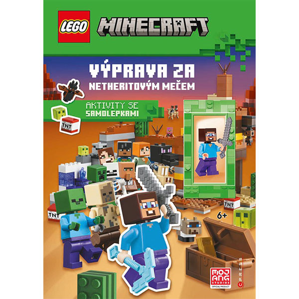 CPRESS LEGO Minecraft: Výprava za netheritovým mečem Aktivity se samolepkami