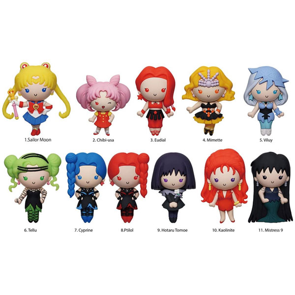 Monogram International Sailor Moon 3D PVC Bag Clips Series 8