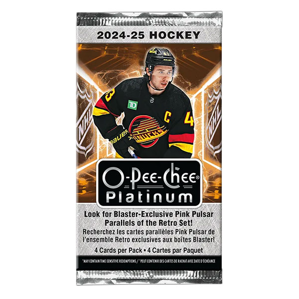 Hokejové karty Upper Deck 2024/2025 O-Pee-Chee Platinum Hockey Blaster Booster Pack