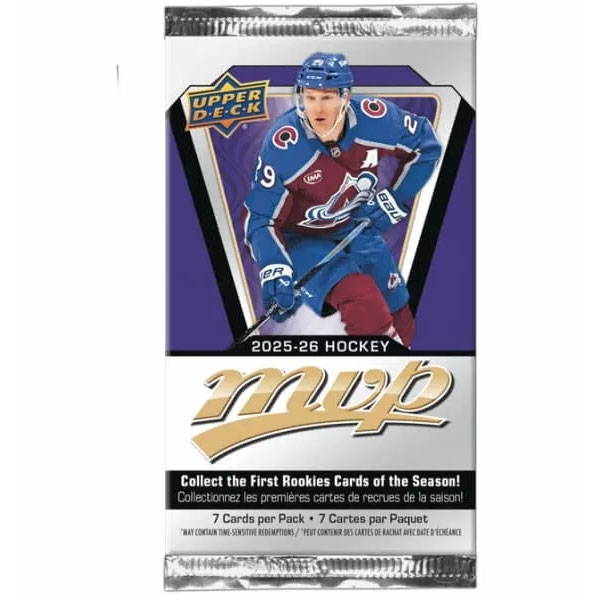 Hokejové karty Upper Deck 2025/2026 MVP Hockey Retail Gravity Booster Pack