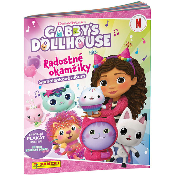 Panini Books Panini Gabby's Dollhouse: Joyful Moments / Radostné okamžiky Samolepkový album