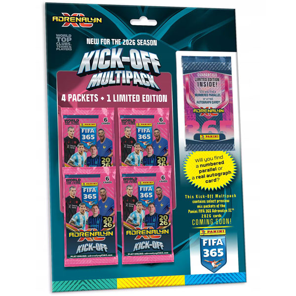 Panini Books Futbalové karty Panini FIFA 365 2025/2026 Adrenalyn Kick-off Multipack