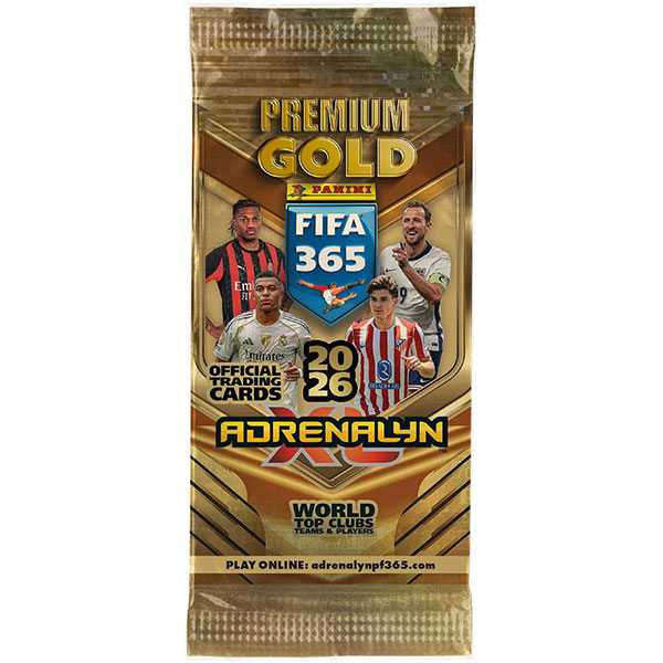 Panini Books Futbalové karty Panini FIFA 365 2025/2026 Adrenalyn Gold Packet