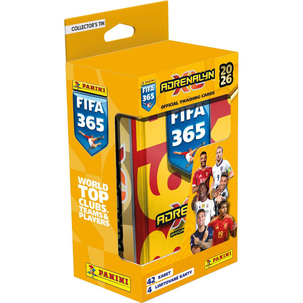 Panini Books Futbalové karty Panini FIFA 365 2025/2026 Adrenalyn Classic Tin (plechová krabička hranatá)