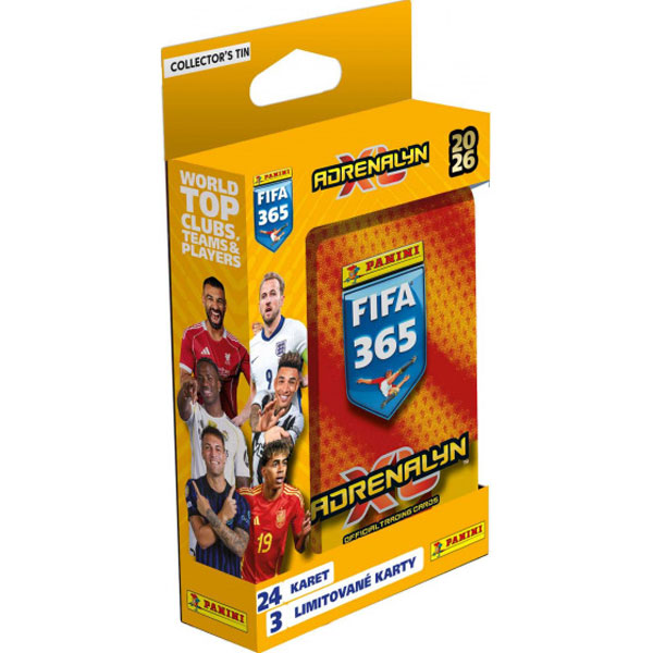 Panini Books Futbalové karty Panini FIFA 365 2025/2026 Adrenalyn Pocket Tin (plechová krabička mydielko)