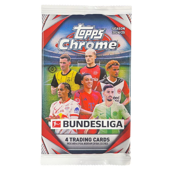 Futbalové karty Topps Chrome Bundesliga 2024/2025 Value Booster Pack