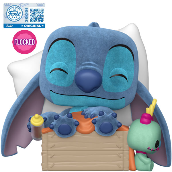 Funko POP! Disney Lilo and Stitch: Sleeping Stitch in Box Flocked Special Edition