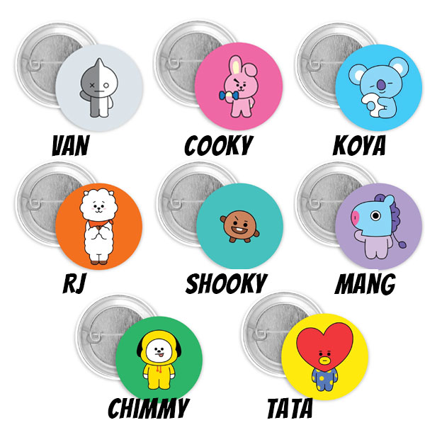 BTS BT21 Odznak