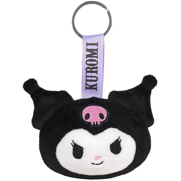 Play by Play Hello Kitty and Friends: Kuromi Plush Figure Keychain 7 cm