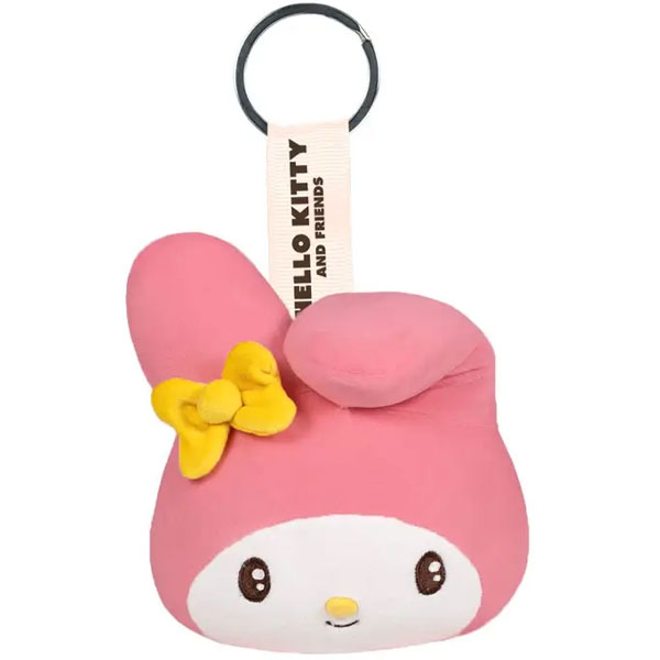 Play by Play Hello Kitty and Friends: My Melody Plush Figure Keychain 7 cm