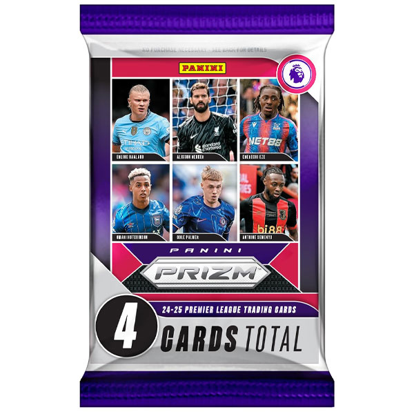 Panini Books Futbalové karty Panini Prizm Premier League EPL Soccer Retail 2024/2025 booster pack