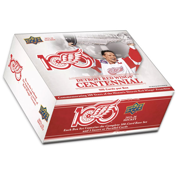 Hokejové karty Upper Deck 2025/2026 Deck Detroit Red Wings Centennial Box Set