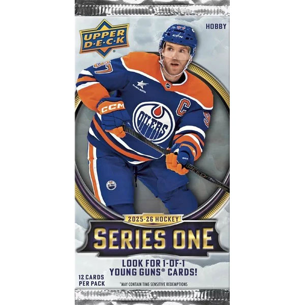 Hokejové karty Upper Deck 2025/2026 Series One (1) Hockey Hobby Booster pack