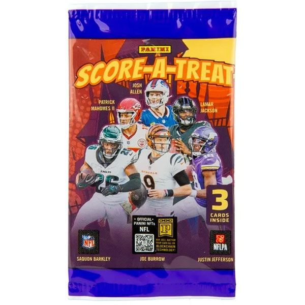 Panini Books NFL Football karty Panini Score-A-Treat 2025 Halloween booster pack