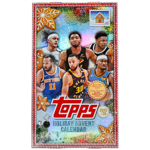 NBA karty Topps Holiday Basketball Countdown Calendar (adventný kalendár)