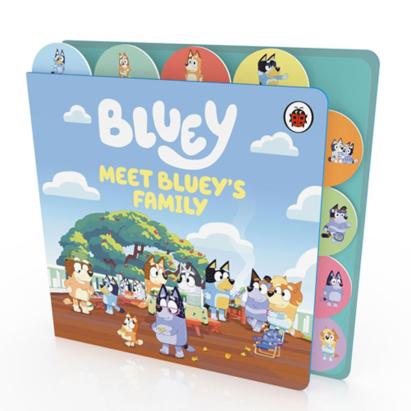 Ladybird Bluey: Meet Bluey's Family - Tabbed Board Book