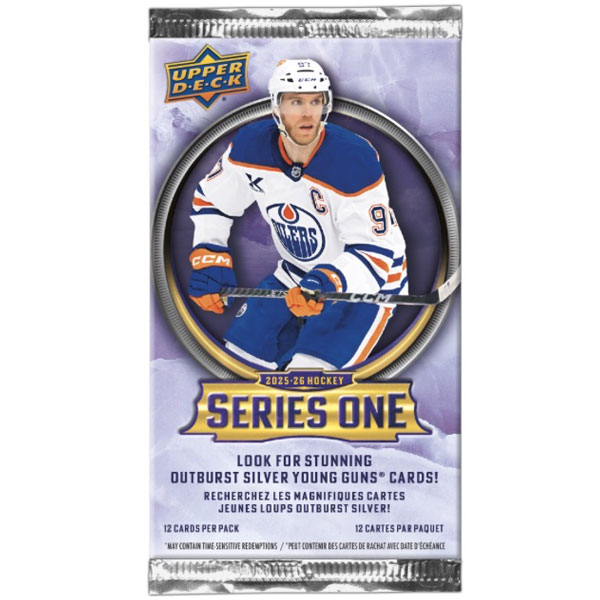Hokejové karty Upper Deck 2025/2026 Series One (1) Hockey Blaster Booster pack
