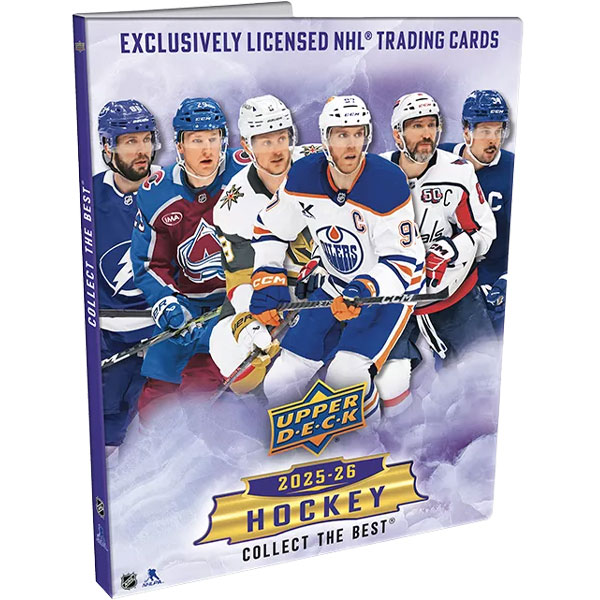 Album Upper Deck 2025/2026 Hockey Series 1 Starter Kit A4 (+1 balíček kariet)