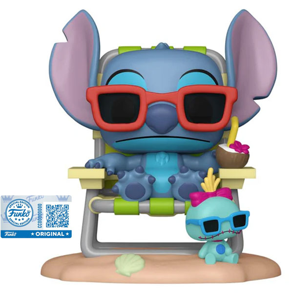Funko POP! Disney Lilo and Stitch: Stitch in Sunlounger Deluxe Special Edition 15 cm