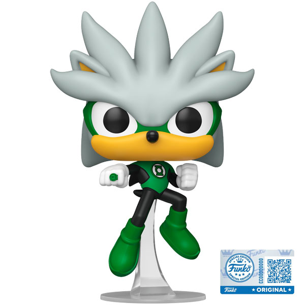 Funko POP! Justice League x Sonic the Hedgehog: Silver as The Green Lantern