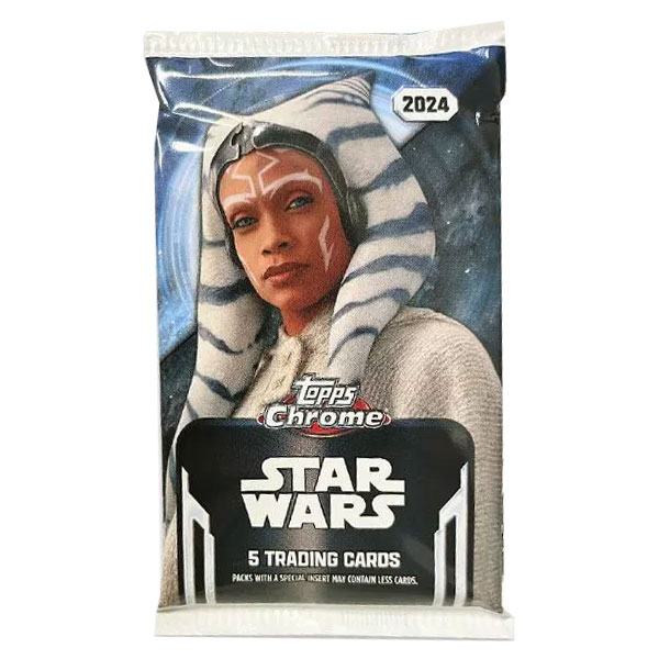 Zberateľské karty 2024 Topps Chrome Star Wars Blaster booster pack