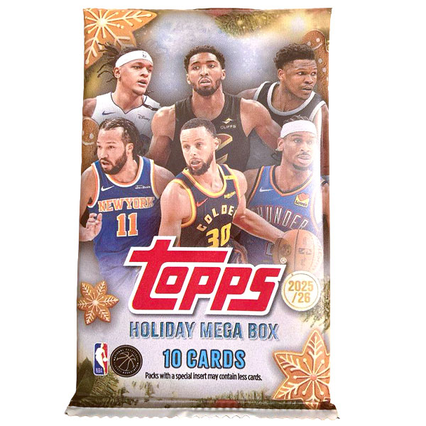 NBA karty Topps Holiday Basketball 2025/2026 Mega booster pack