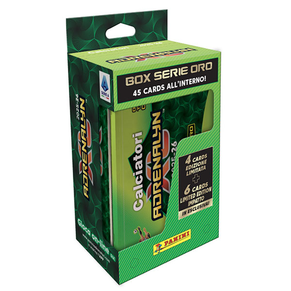 Panini Books Futbalové karty Panini Serie A Calciatori 2025/2026 Adrenalyn XL Classic Tin