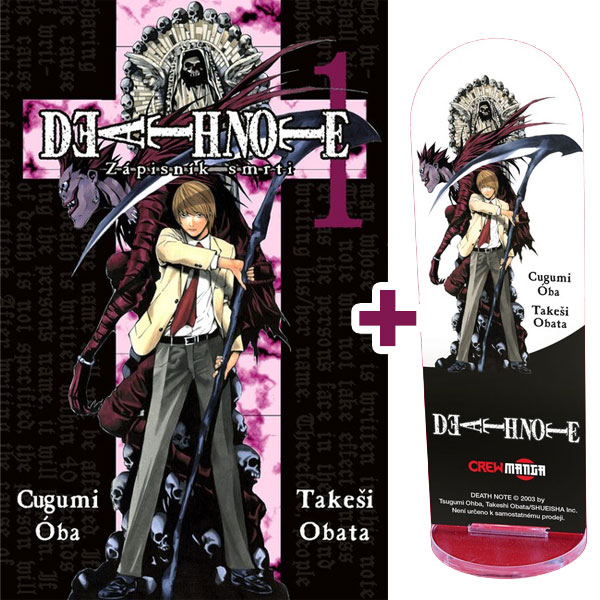 CREW Death Note Zápisník smrti 01 + dárek zarážka do knihovny