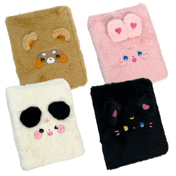 Fluffy Book Binder A5 Plyšový Album na karty