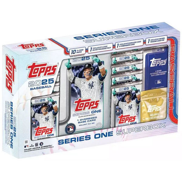 MLB Baseball karty Topps 2025 Series One Super Box
