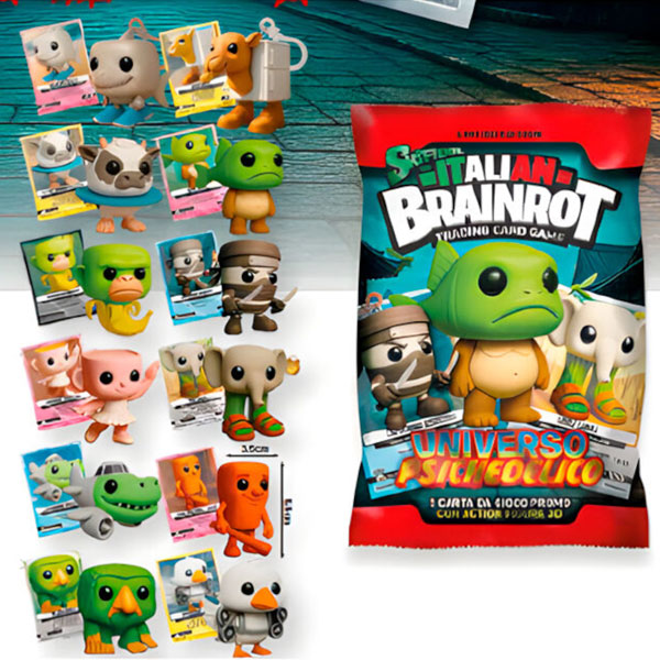 Skifidol Italian Brainrot About Surprise 3D Figure Keychain (kľúčenka)