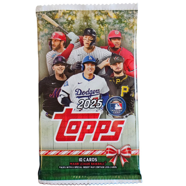 MLB Baseball karty Topps 2025 Holiday Mega Booster Pack