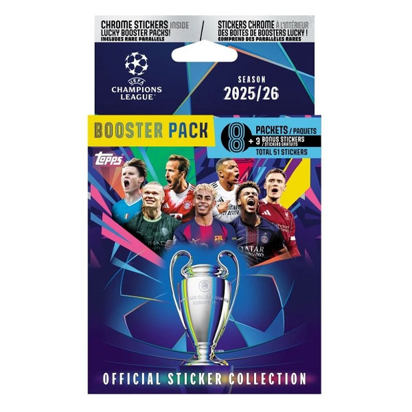 Topps Champions League 2026 Samolepky Eco Pack