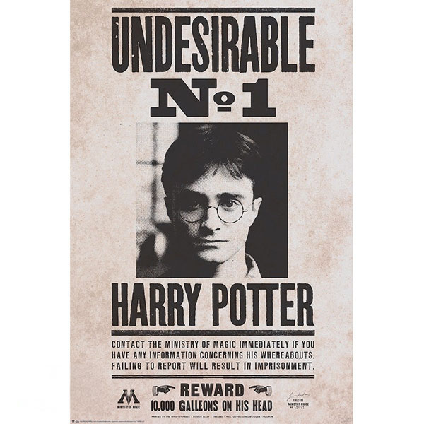 GB eye Harry Potter Undesirable n°1 91,5 x 61 cm