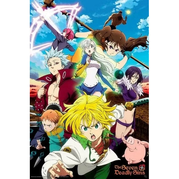 GB eye Seven Deadly Sins Meliodas & Sins Poster 91,5 x 61 cm