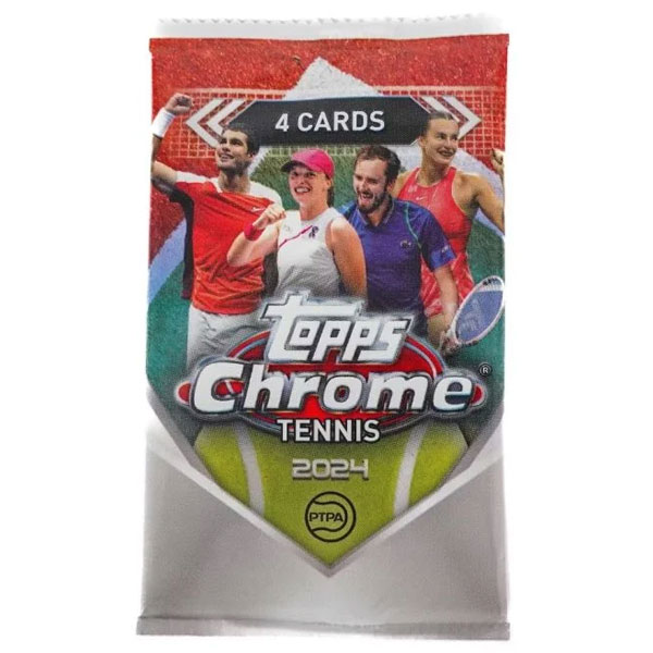 Tenisové karty 2024 Topps Chrome Tennis Blaster booster pack