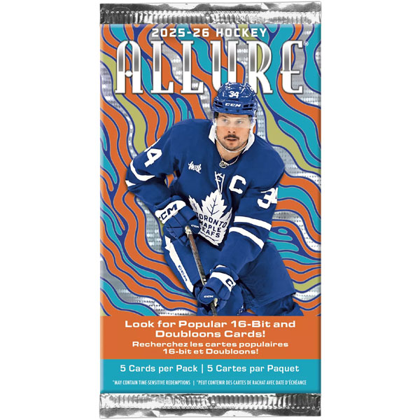 Hokejové karty Upper Deck 2025/2026 Allure Hockey Blaster Booster pack