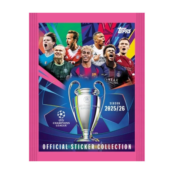 Topps Champions League 2026 Samolepky balíček