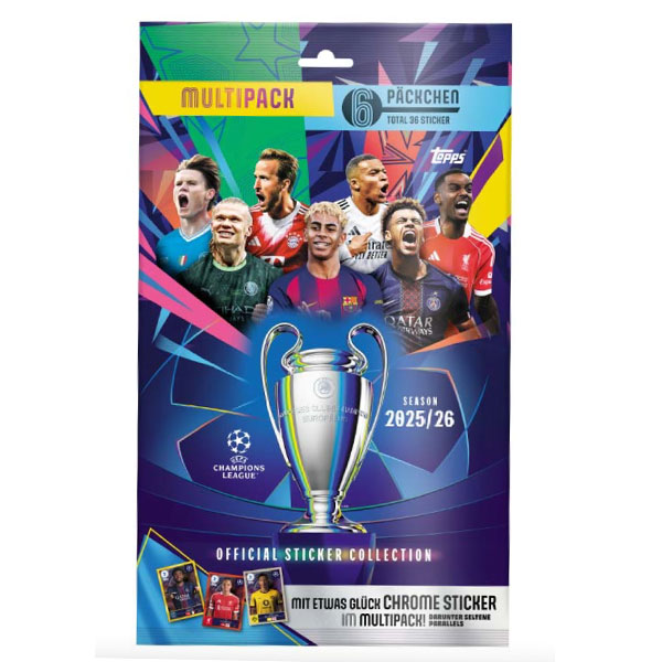 Topps Champions League 2026 Samolepky multipack