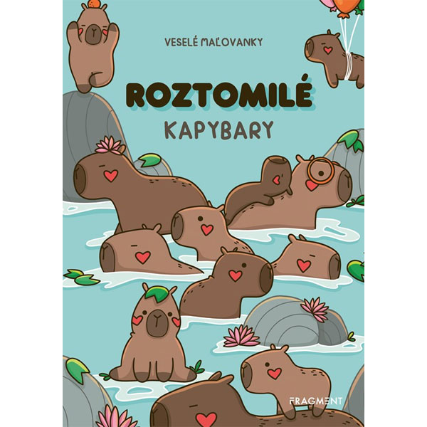 Fragment Roztomilé kapybary Veselé maľovanky