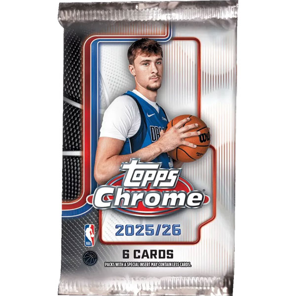 NBA karty Topps Chrome Basketball 2025/2026 Mega Booster Pack