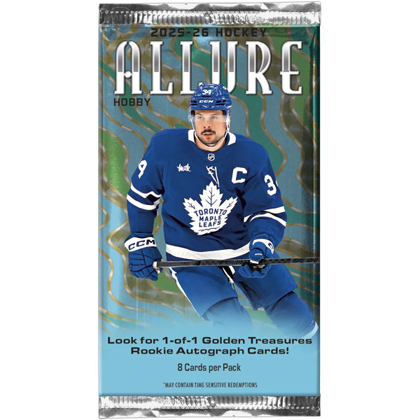 Hokejové karty Upper Deck 2025/2026 Allure Hockey Hobby Booster pack