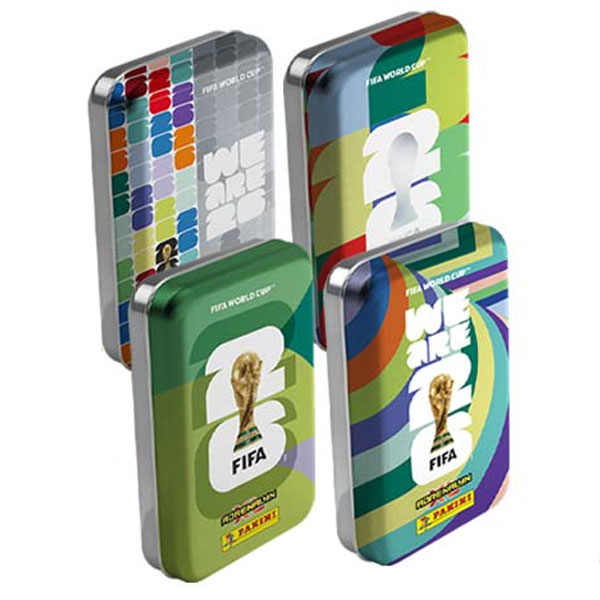 Panini Books Futbalové karty Panini FIFA World Cup 2026 Adrenalyn XL Pocket Tin (mydielko)