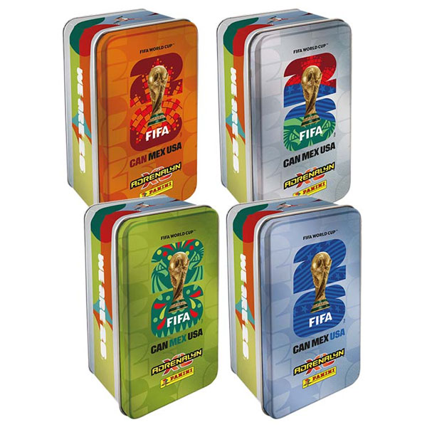 Panini Books Futbalové karty Panini FIFA World Cup 2026 Adrenalyn XL Classic Tin (plech. krabička veľká
