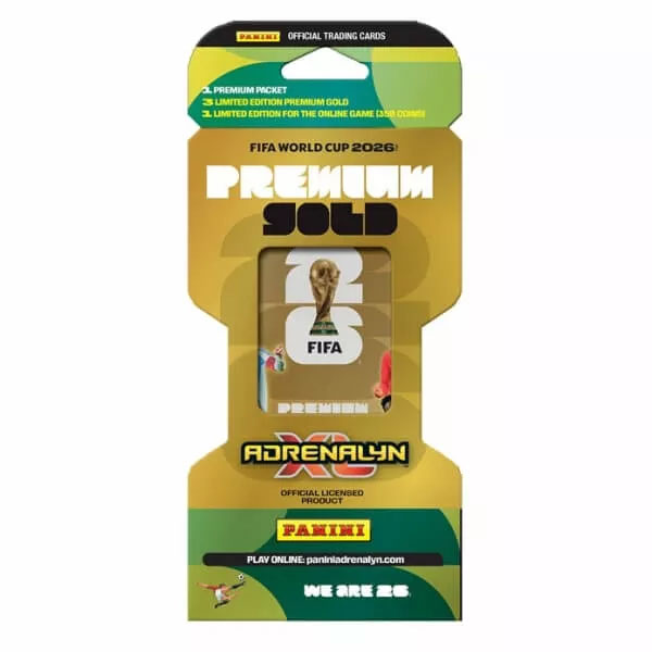 Panini Books Futbalové karty Panini FIFA World Cup 2026 Adrenalyn XL Premium Gold Packet