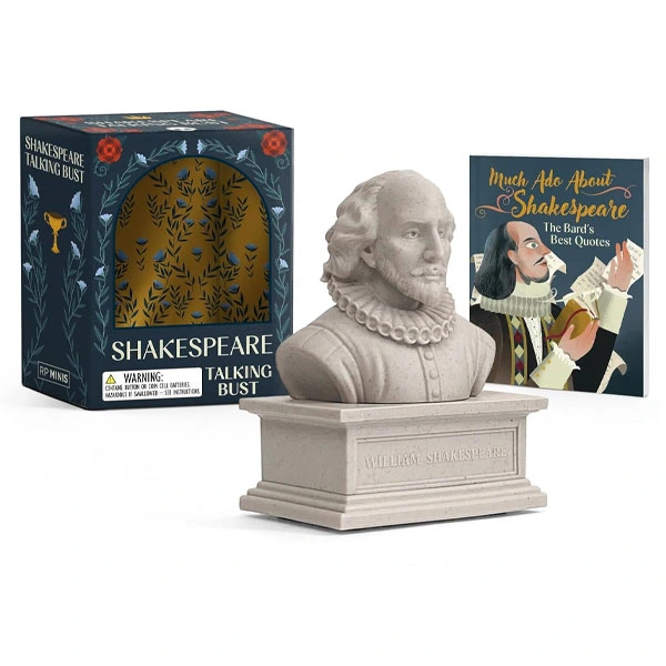 Running Press William Shakespeare Talking Bust Miniature Editions