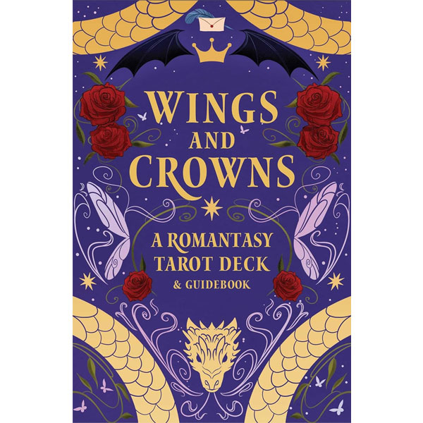 Insight Editions Wings and Crowns: A Romantasy Tarot Deck and Guidebook